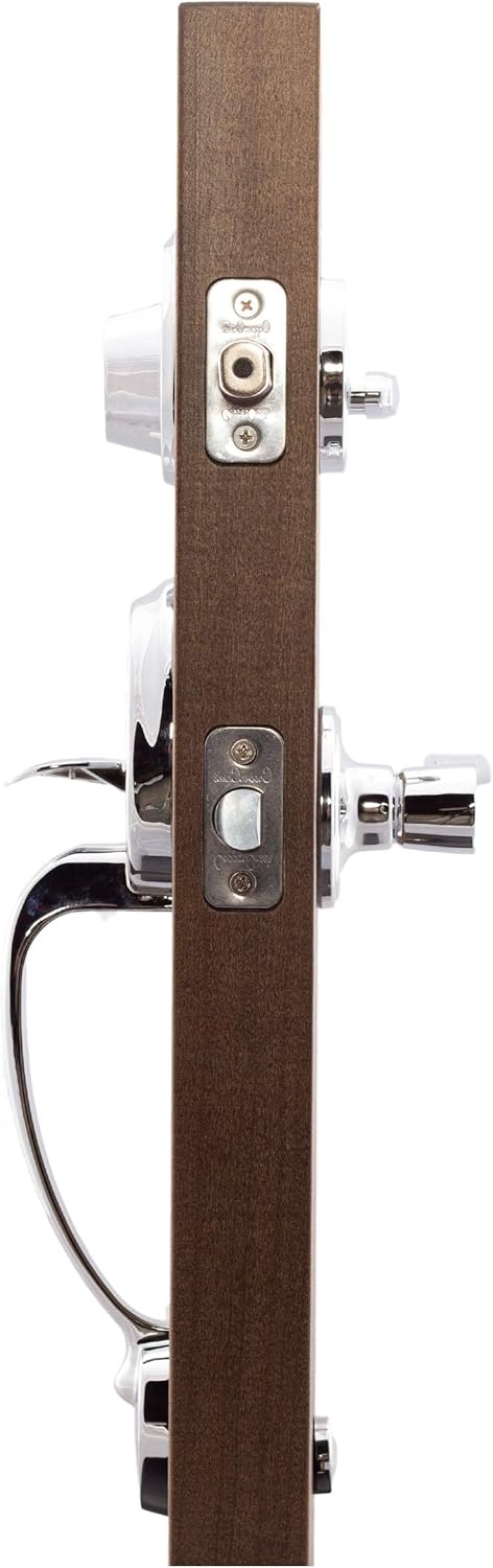 Mid Century Modern Front Door Handle Set with Left Hand Lever Trim J3515