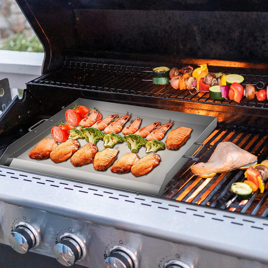 Stainless Steel Griddle, 32 X 17 Flat Top Rectangular Plate W76702
