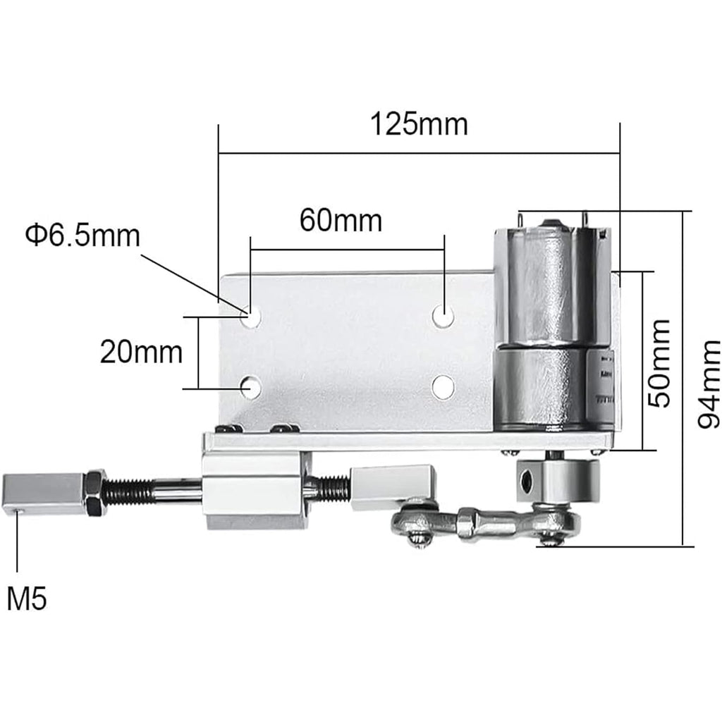 60RPM Adjustable Stroke 12/16/20mm DC Electric Motor T7757