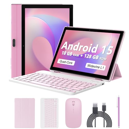 18GB RAM 128GB ROM 2TB Expandable 2 in 1 Tablet with Keyboard Case Mouse Stylus O999