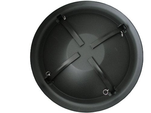 Black 22" Portable Folding Steel Wood Burning Fire Pit with Carrying Bag S51419