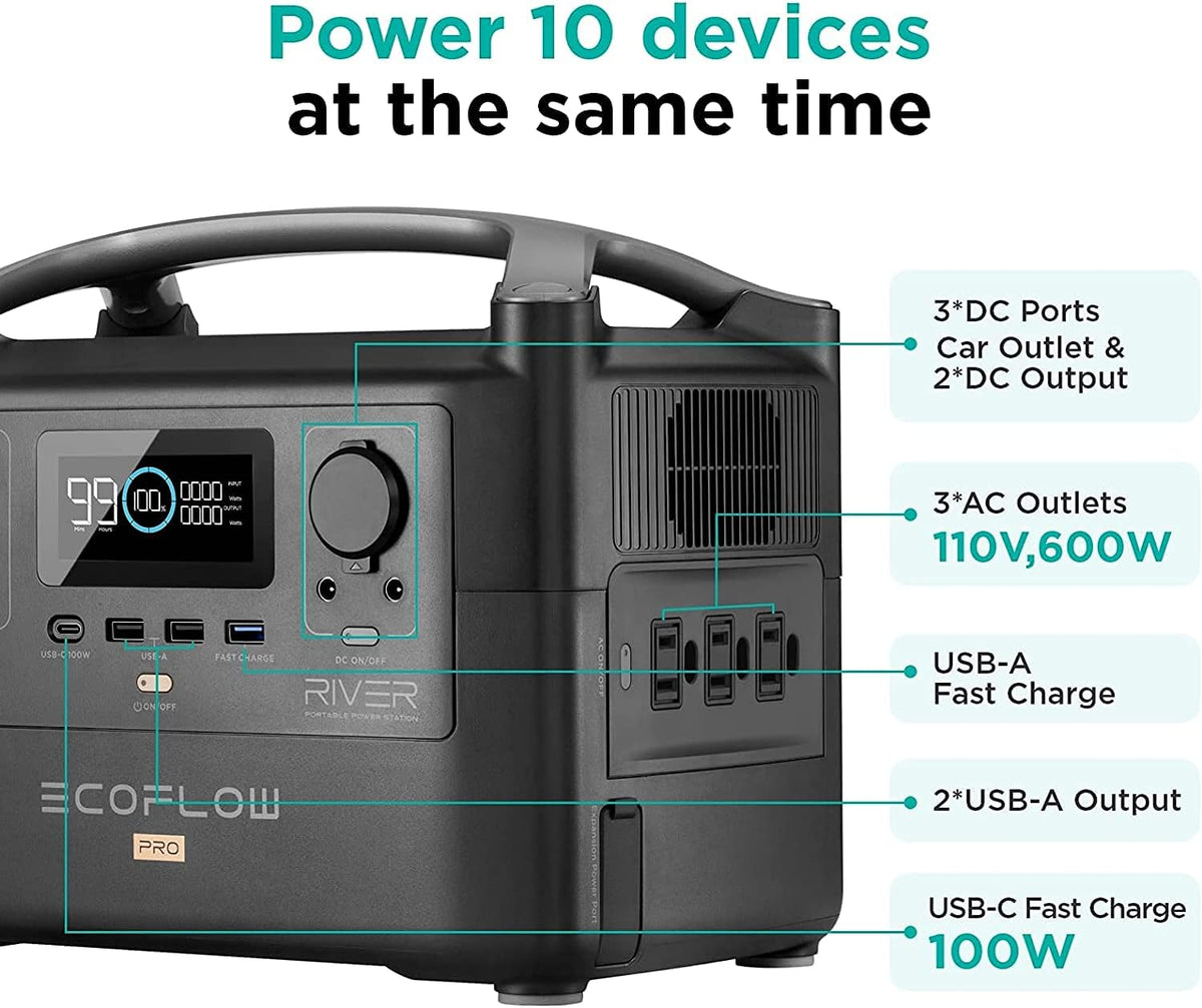 Portable Power Station 720Wh with Extra Battery I7200