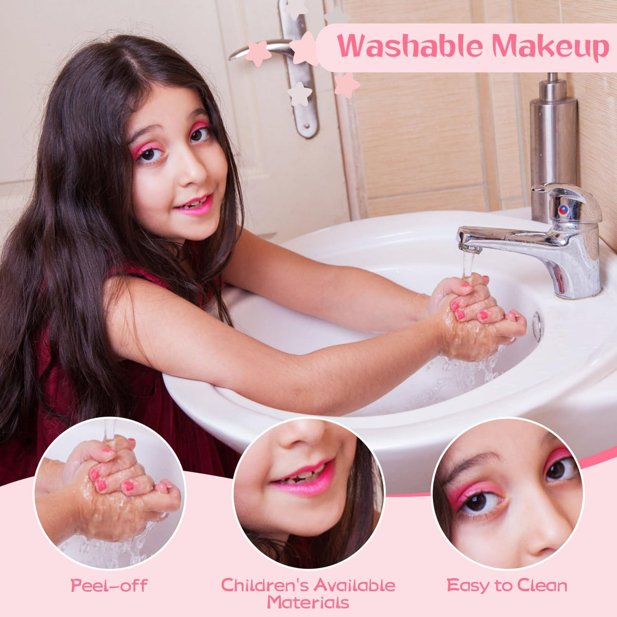 Real Washable Non-Toxic Kids Makeup Toy Kit I659287