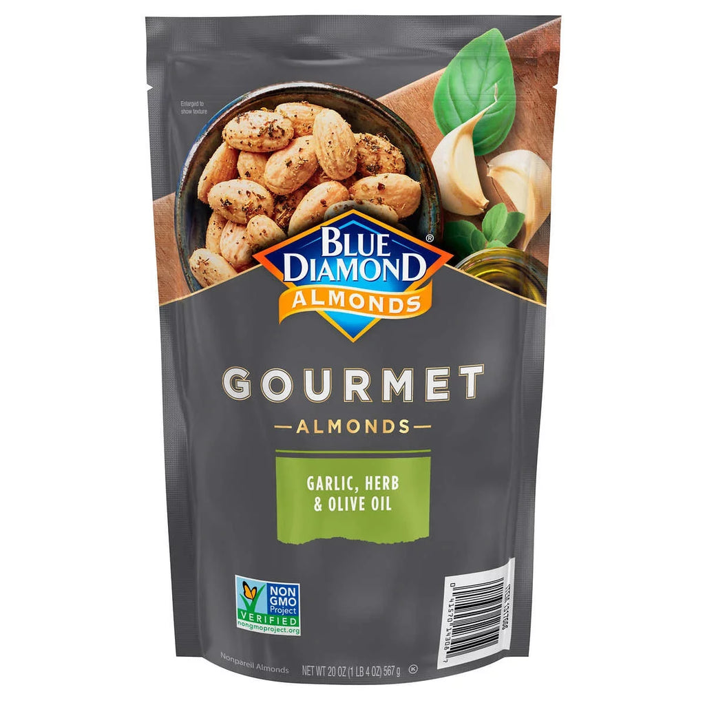 Blue Diamond Garlic Herb Olive Oil Almonds (20 Ounce) B56675