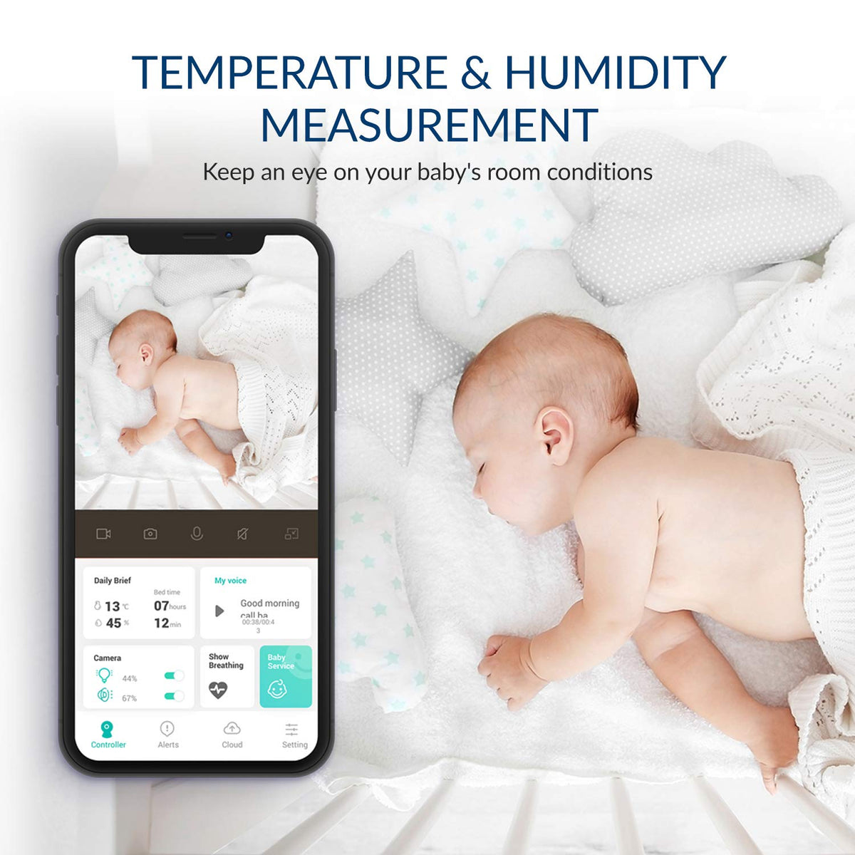 Smart Baby Monitor with Camera and Audio T26097