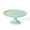 10 Inch Jadeite Cake Stand with Glass Dome R143529