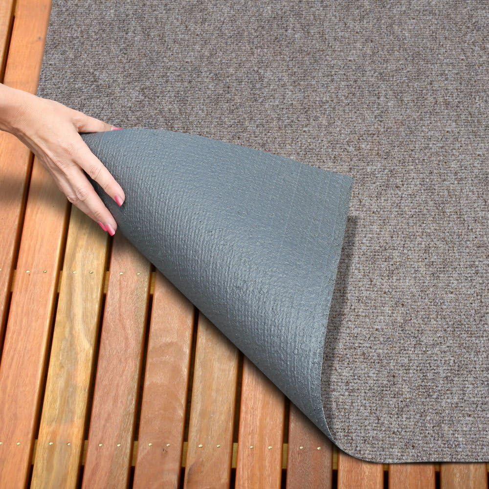 Indoor Outdoor Carpet with Rubber Marine Backing Brown 6 Feet x 15 Feet X13180