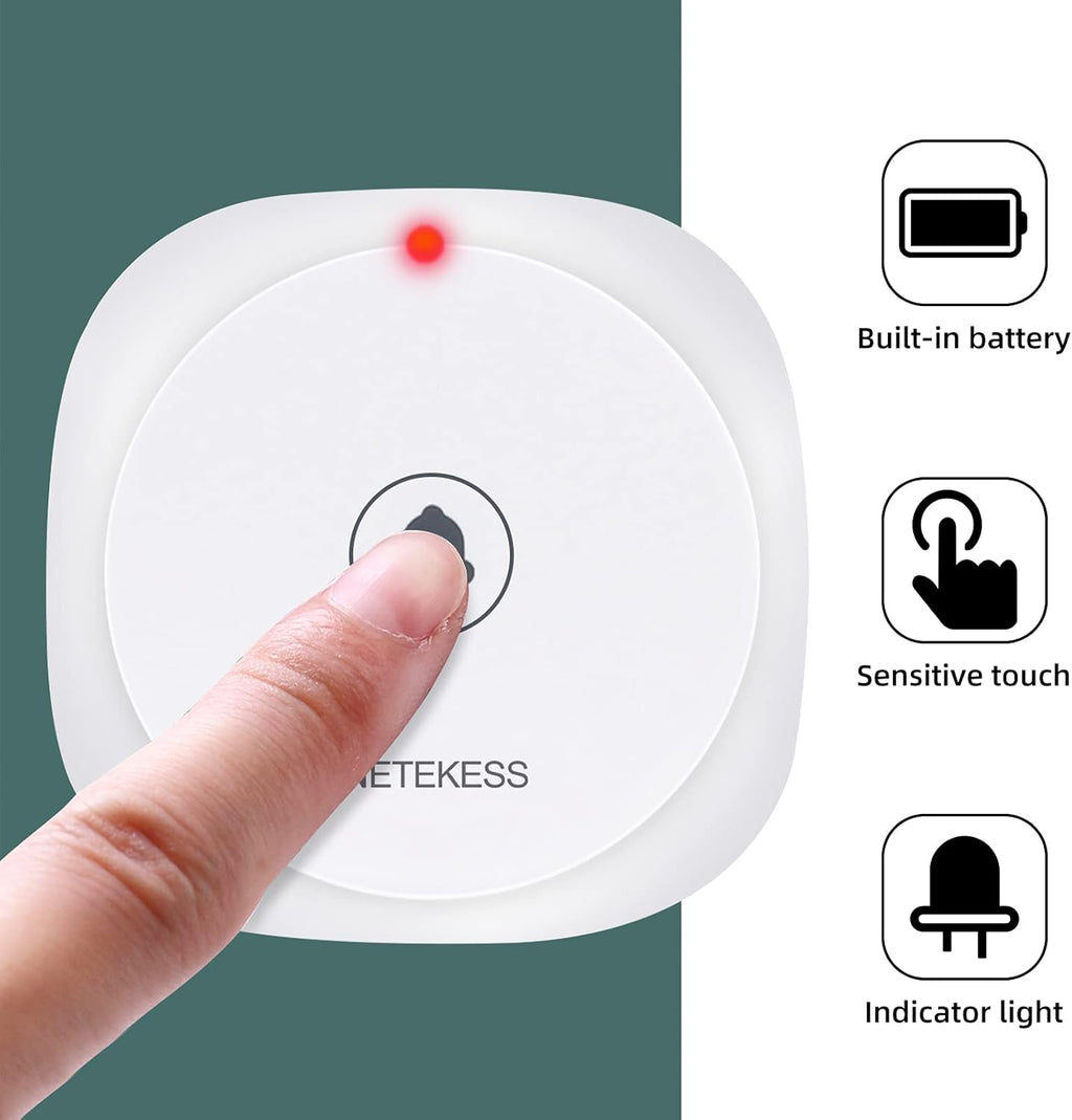 Wireless Caregiver Pager with 10 Call Button S777139