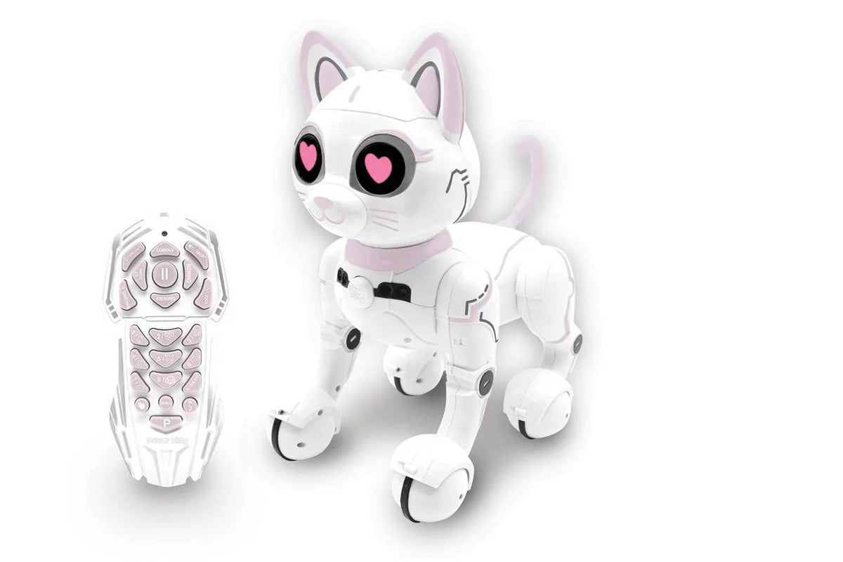 Robotic Kitty with gesture control, dance, walk, touch sensors and remote control V6067