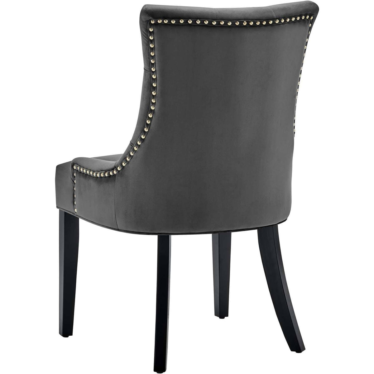 White Tufted Performance Velvet Dining Side Chairs Set of 2 N79251