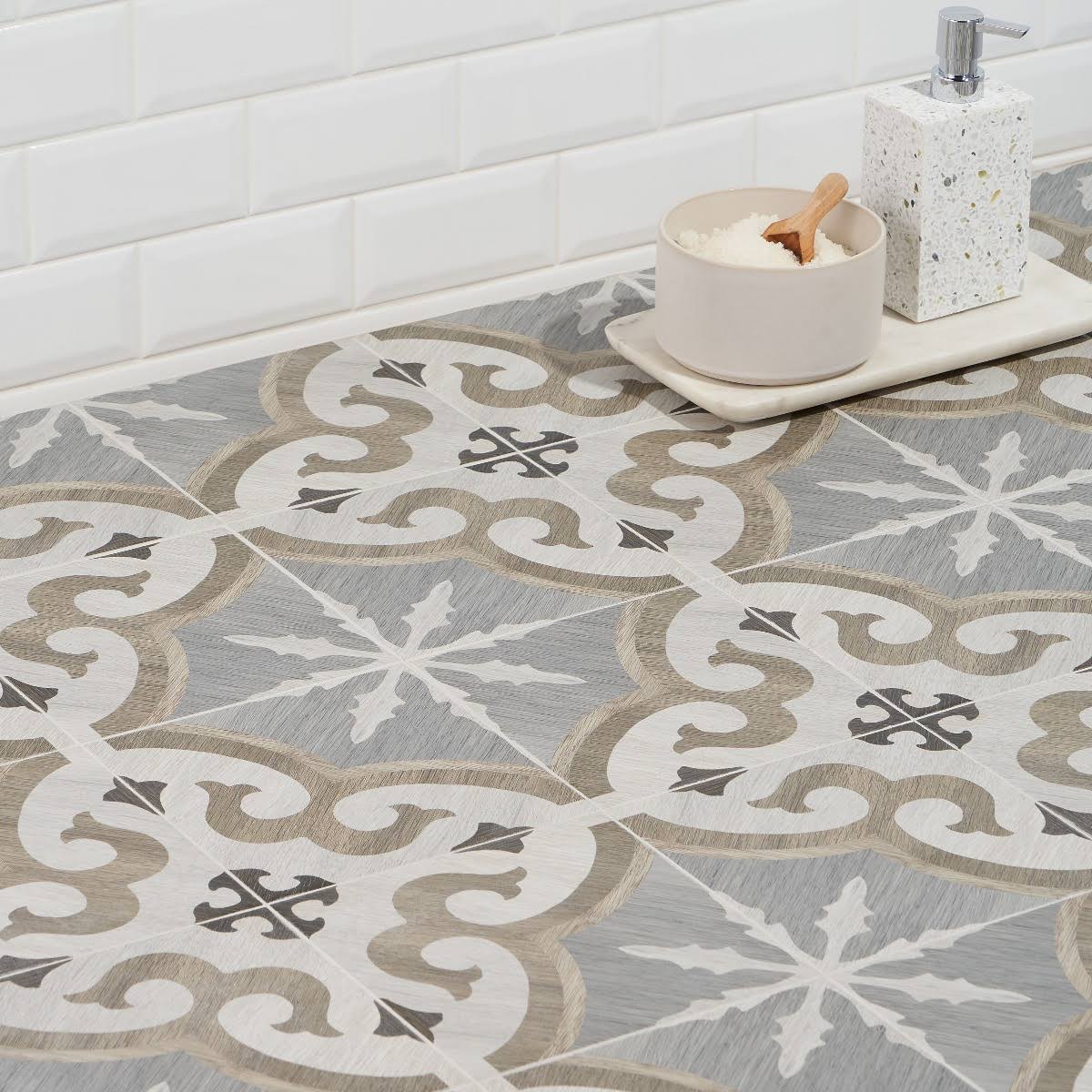 8 in. x 8 in. Matte Porcelain Floor and Wall Tile D4861