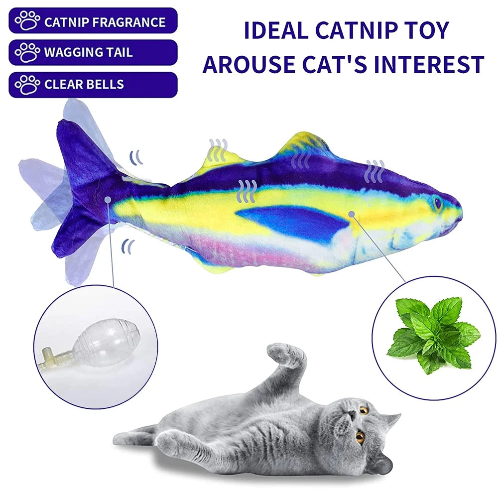 Wiggle Fish Catnip Plush Cat Toy T93025