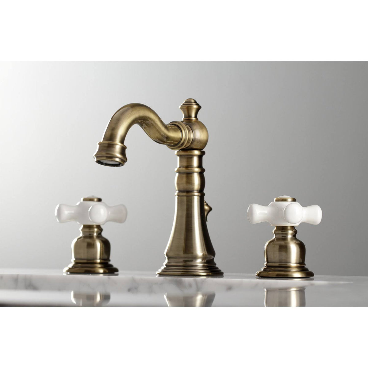 8 in. Widespread Bathroom Faucet, Polished Nickel J592875