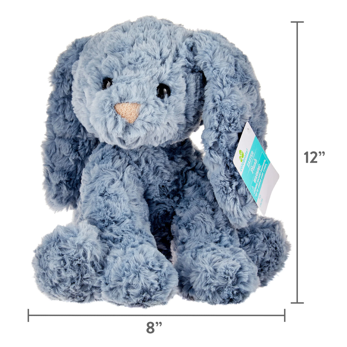 Fluffy Blue Bunny Plush E296298