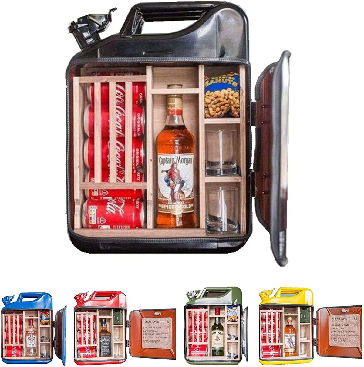 Pack of 2 Black Whiskey Bar Cabinet A871124