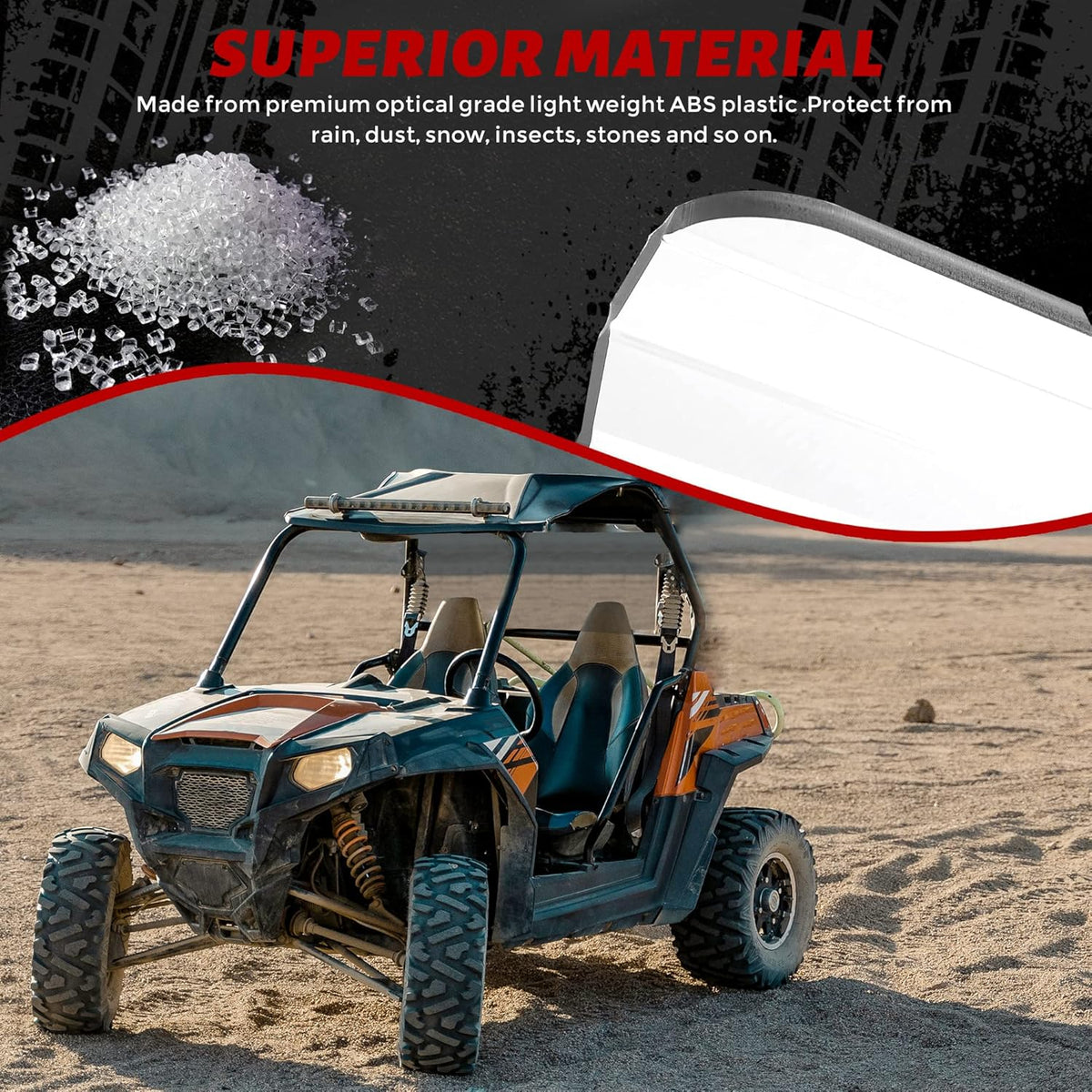 Clear Folding Windscreen P389