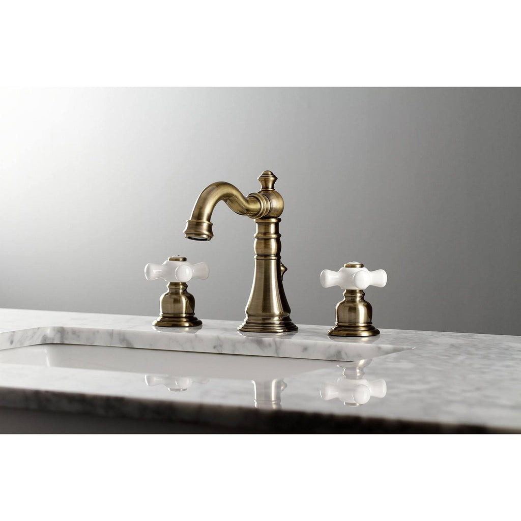 8 in. Widespread Bathroom Faucet, Polished Nickel J592875