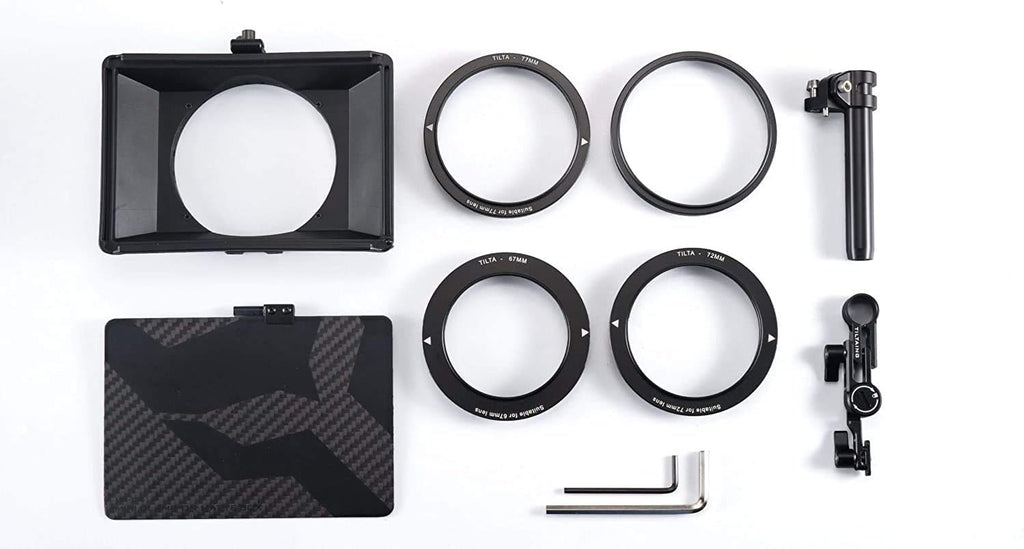 Mini Matte Box MB-T15 with Four Lens Adapter Rings Q10943