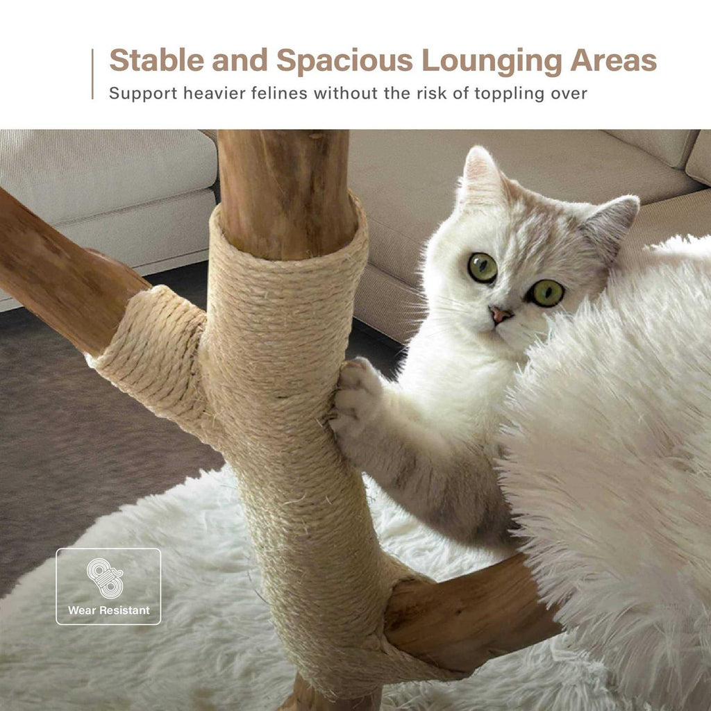 Modern Wooden Cat Tree Tower Q5666
