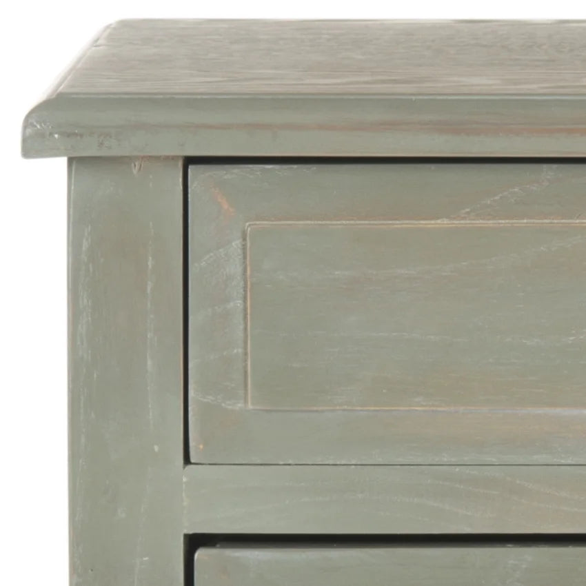 End Table With Storage Drawers Ash Grey S2363