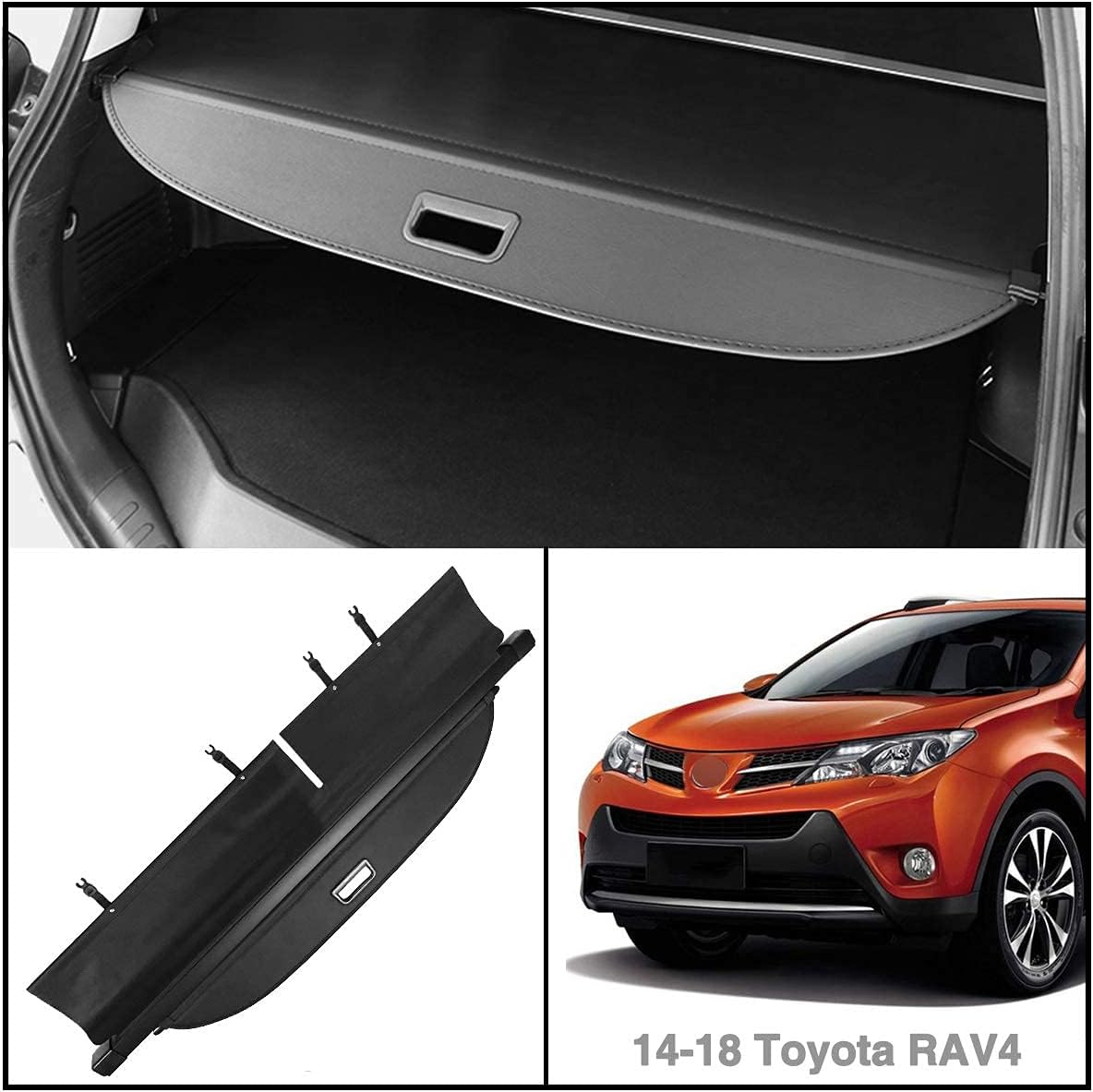 Retractable Rear Trunk Cover for Toyota RAV4 2013-2018 A341355