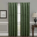 Evergreen Velvet Room Darkening Curtain Panel Pair with Rod Pocket G62593