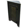 Antique Charcoal Gray Corner Storage Cabinet Q986