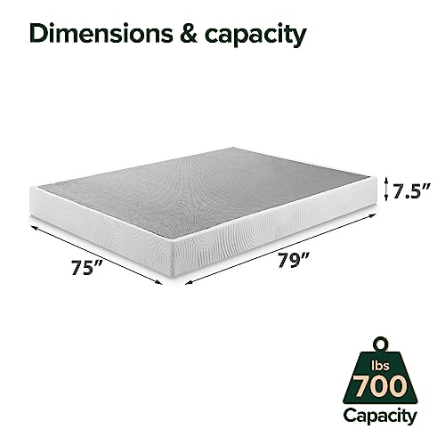 Queen White 9 Inch Metal Box Spring I833