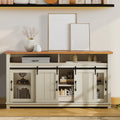 Antique White 63" Sideboard Buffet Cabinet B966