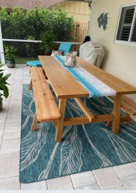 Red Cedar Backless Bench T115