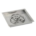 Square Stainless Steel Drop-In Pan Propane Fire Pit Kit (Set of 2) M219962
