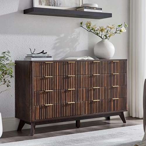 7 Drawer Wood Dresser with Faux Marble Top P701