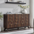 7 Drawer Wood Dresser with Faux Marble Top P701