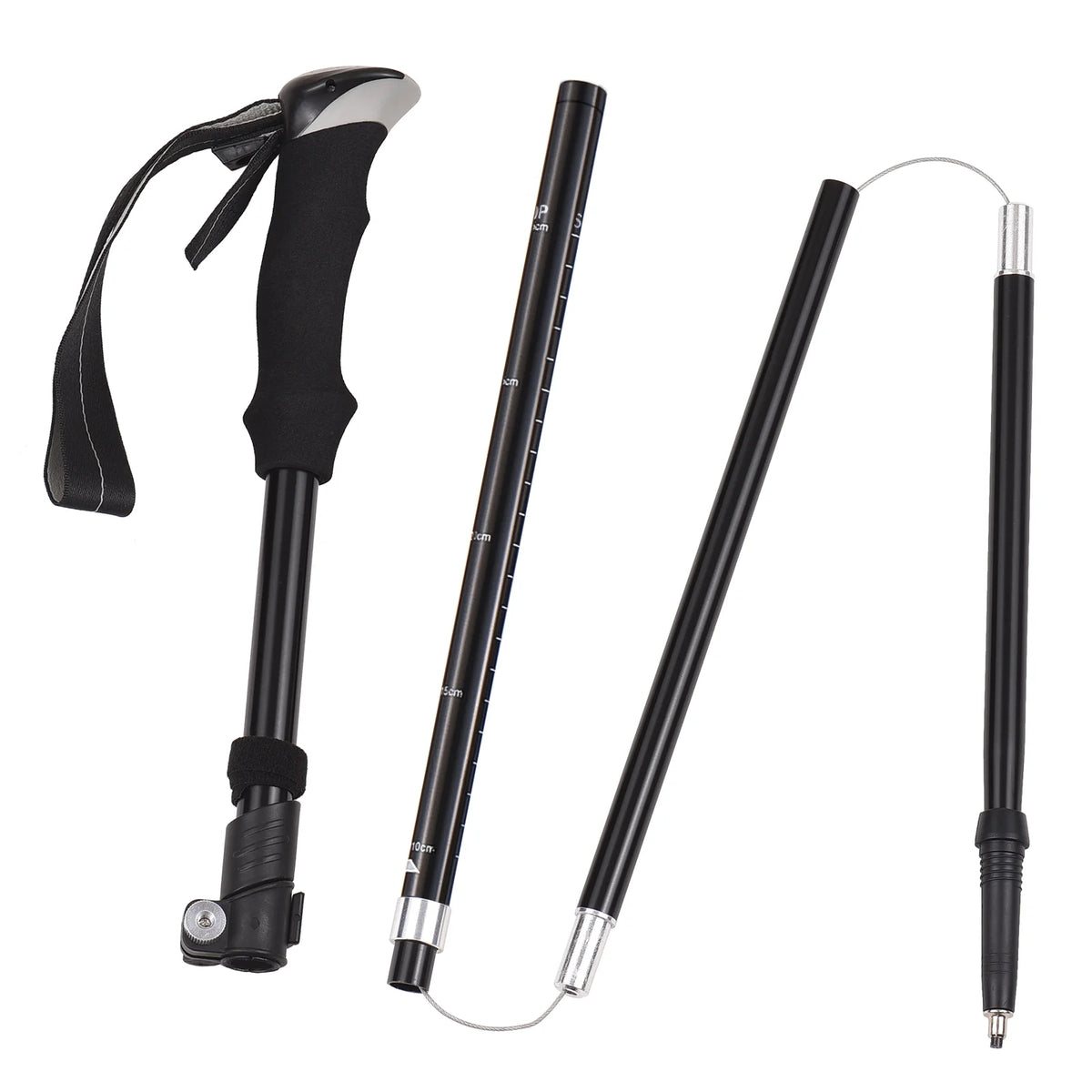 Trekking Pole Set Lightweight Five fold Walking Stick B529