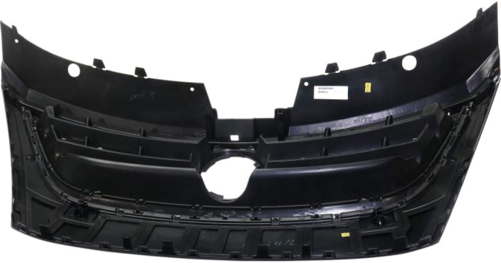 Primed Black Plastic Grille Assembly with Chrome Molding and Distance Sensor Hole D702786