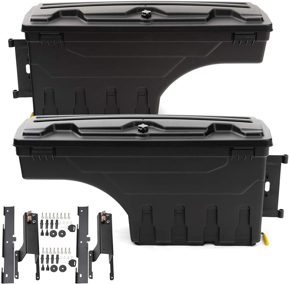 Lockable Truck Bed Storage Box Toolbox Swing Case O926261