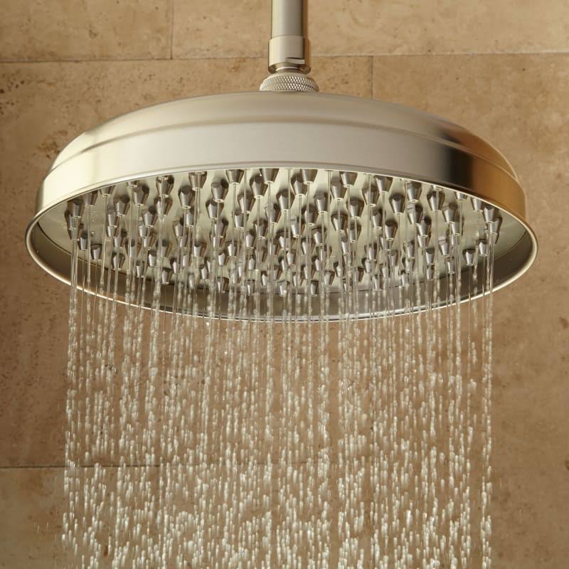 Brushed Nickel Single Function Rain Shower Head T378