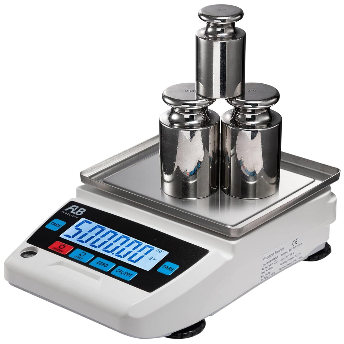 Lab Scale 5kg Precision Electronic Balance, 0.1g Readability N6118