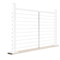 Rectangular Top Cable Rail, 68.5-in, Textured White A966548