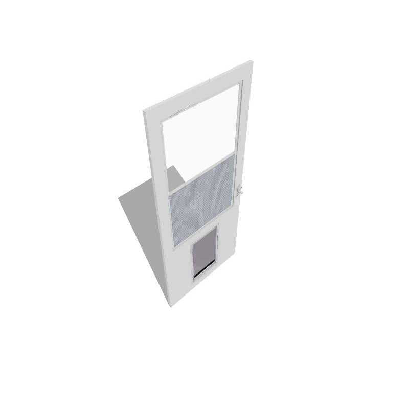 White High-view Wood Core Storm Door G242743