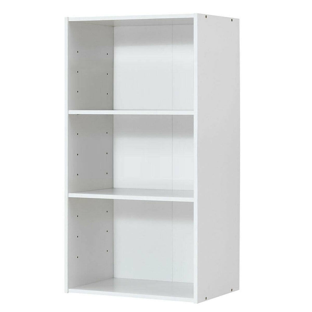 White 3 Shelf Bookcase Storage Cabinet J931896