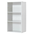 White 3 Shelf Bookcase Storage Cabinet J931896