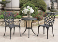 Black Bistro Table Set P235377