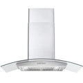 36 380 CFM Convertible Wall Mount Range Hood with Glass Canopy W783