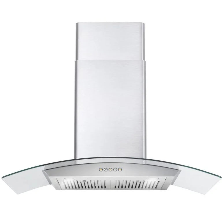 36 380 CFM Convertible Wall Mount Range Hood with Glass Canopy W783