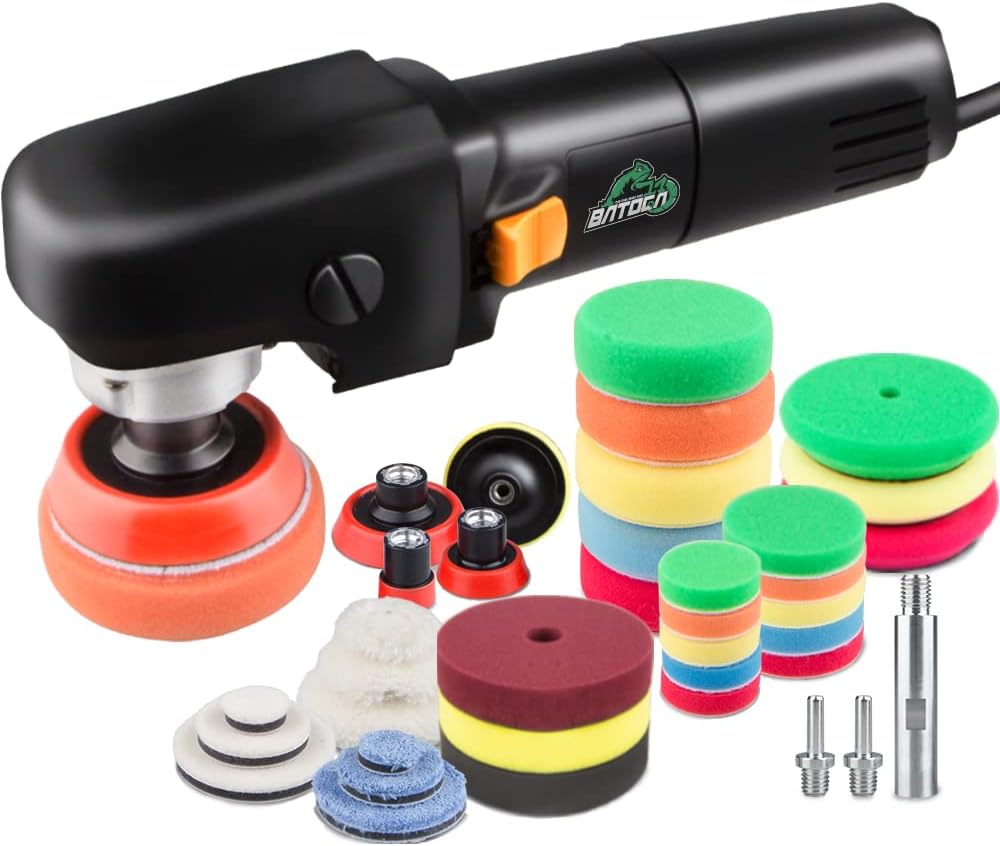 3 inch 6-Level Speed Rotary Car Polisher with Foam Polishing Pads X413