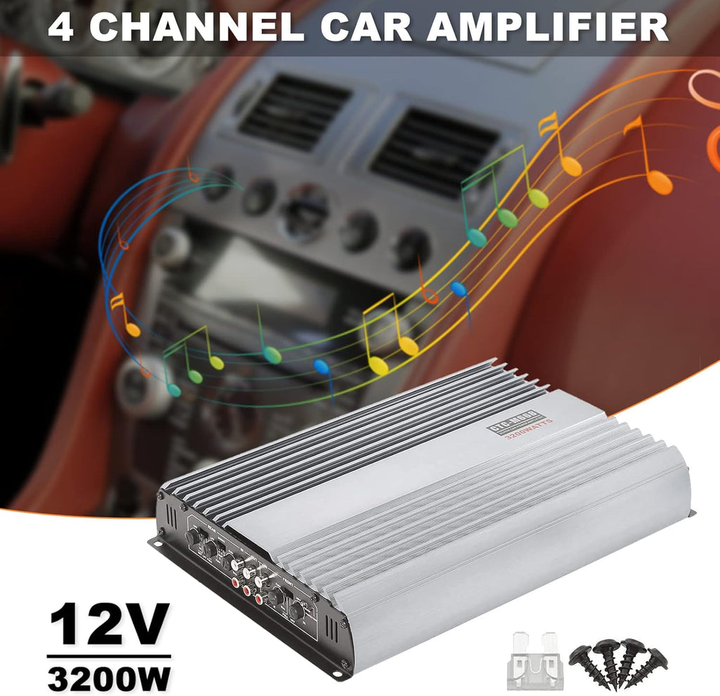 3200W 12V 4 Channel Car Amplifier P5287