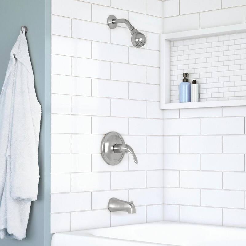 Single Handle Tub and Shower Faucet 1.8 GPM Brushed Nickel K6696