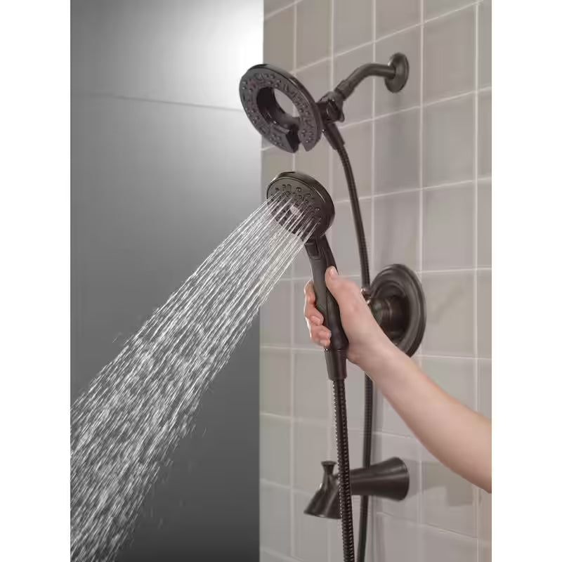 Single-Handle 4-Spray Tub and Shower Faucet in Venetian Bronze W48565