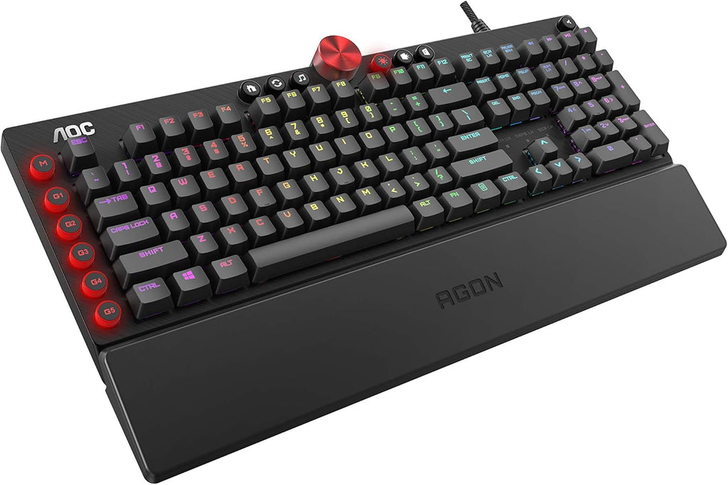 Tournament-Grade RGB Gaming Mechanical Keyboard with Cherry MX Blue Switches O79539